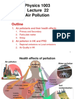 Lecture 22 - Air Pollution