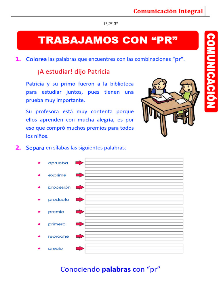 Palabras-Con RP Primaria | PDF