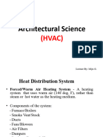 Architectural Science (HVAC) Lecture 4