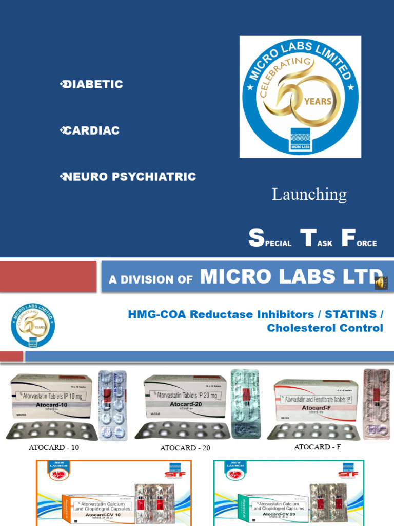 Micro labs stf division products pdf statin cholesterol