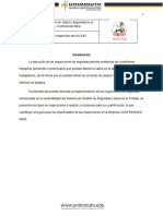 Programa de Inspección Del SG-SST