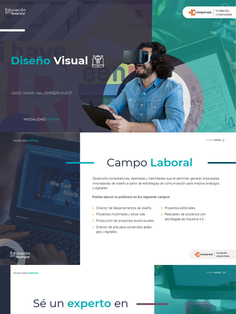 Brochure Diseno Visual Virtual | PDF | Diseño gráfico | Diseño