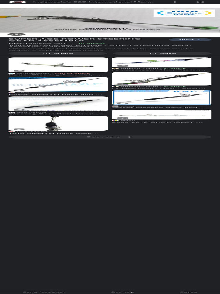 Tata Super Ace Powersteering Rack - Google Search | PDF