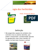 Toxicologia Dos Herbicidas