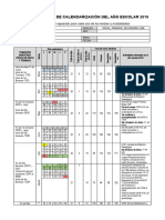 4 Años - Calendarización