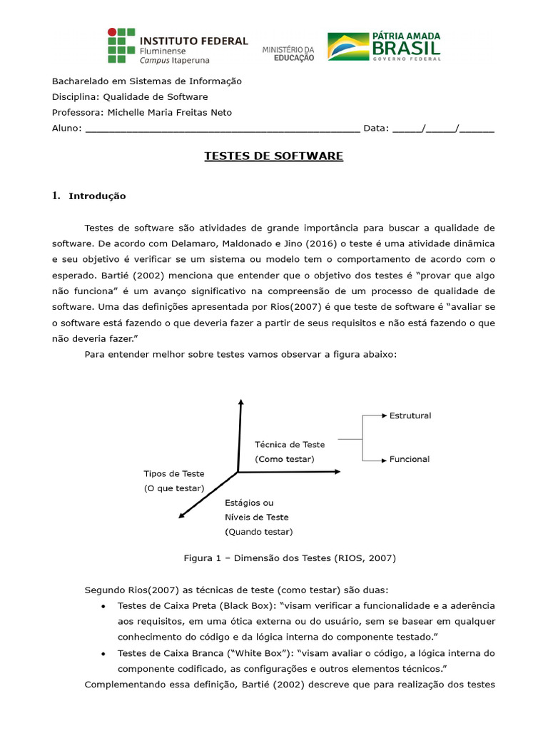 Testes de Software: Métodos e Processos | PDF | Testes de software ...
