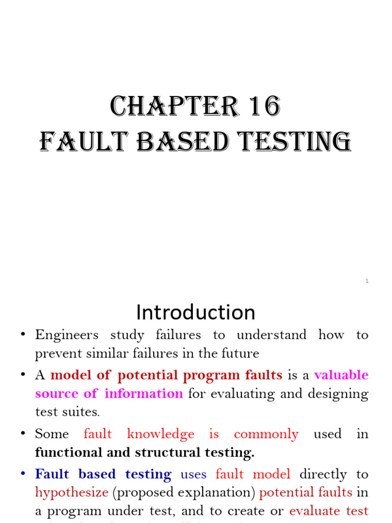 ST MOD2 FaultBasedTesting | PDF | Pointer (Computer Programming ...
