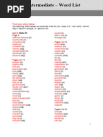 Life Pre-Intermediate Wordlist