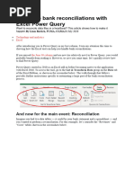 Automate Bank Reconciliations With Excel Power Quer1