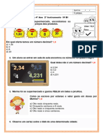 Avaliação de Matemática 4º Ano 2º Instrumento IV BI