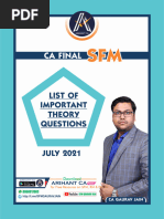 Important Theory Questions by Gaurav Jain Sir