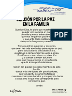 Oracion Por La Paz en La Familia