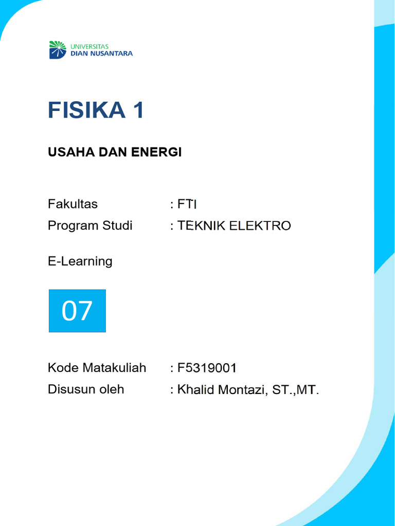 Kekekalan Energi Mekanik dalam Fisika | PDF