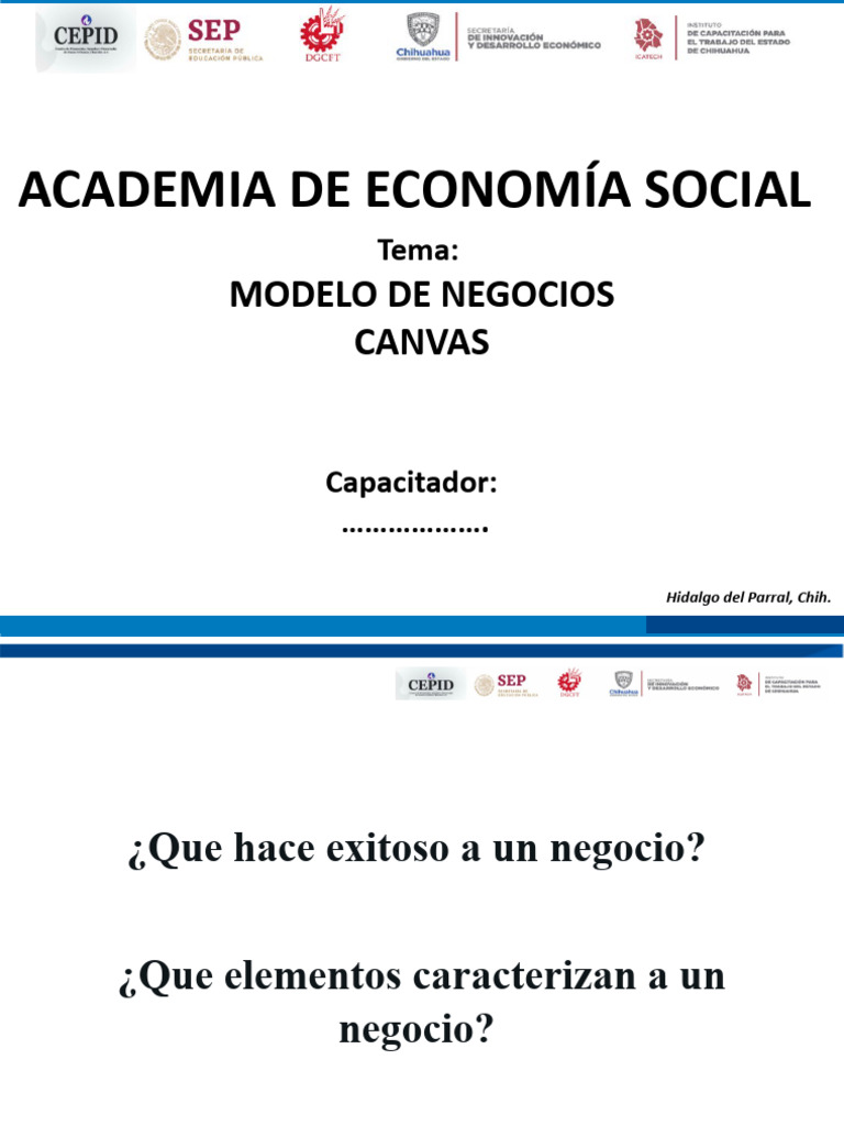 Modelo de Negocio Icatech Economia Social | PDF | Business | Modelo de ...