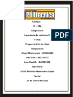 Informe - Ingienería de Métodos II Proyecto Final