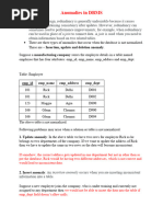 2.6 Anomalies in DBMS