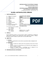 2023 I - An-545 Antropología Urbana - Antropologia Social