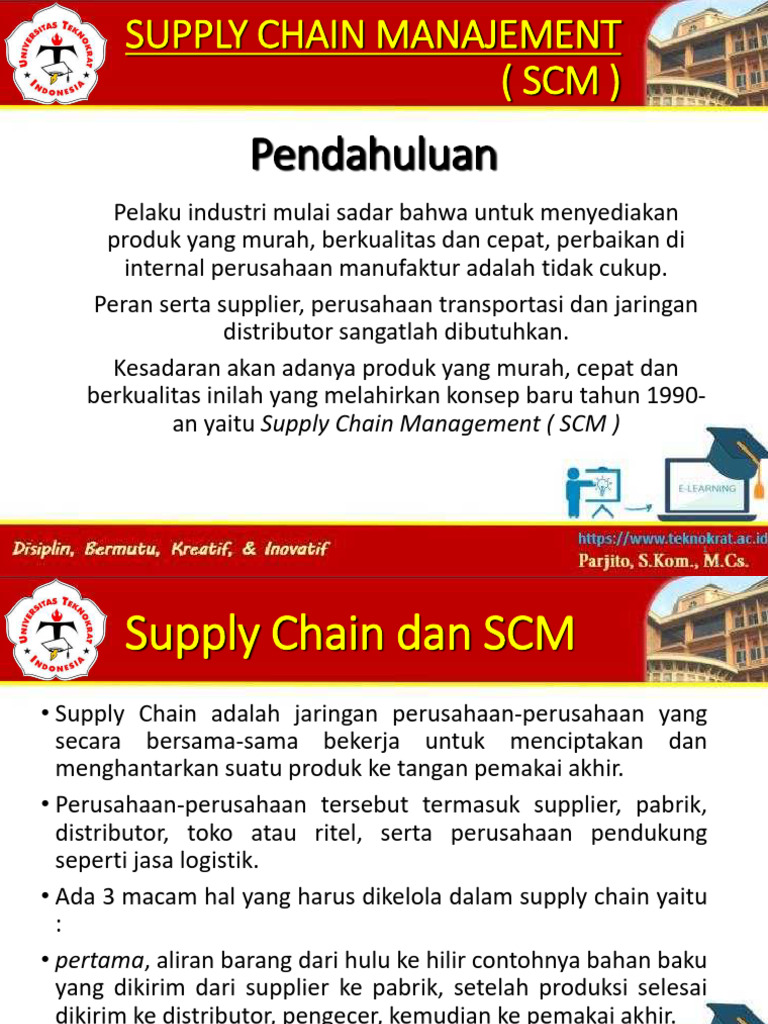 Materi Part 2 - SCM (Lanjutan 2) | PDF