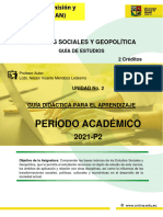 Guía Didactica - Unidad 2 Sociales y Geopolitica