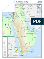 The Middle East Atlas Map 2007