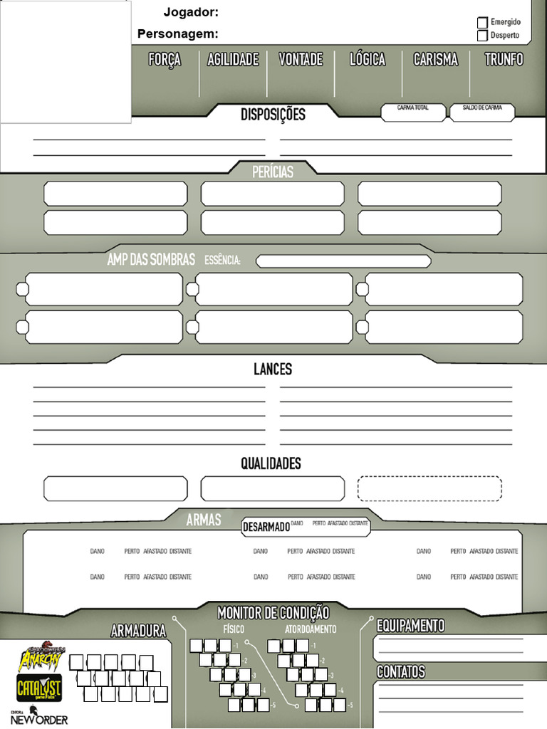 Shadowrun Anarchy Editável Pdf