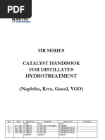 Catalyst Handbook For Destillates Hydrotreatment (HR Series)