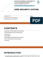 Rader Based Security System