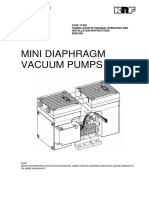 Mini Diaphragm Vacuum Pumps: N 828 / N 838 Translation OF Original Operating AND Installation Instructions English