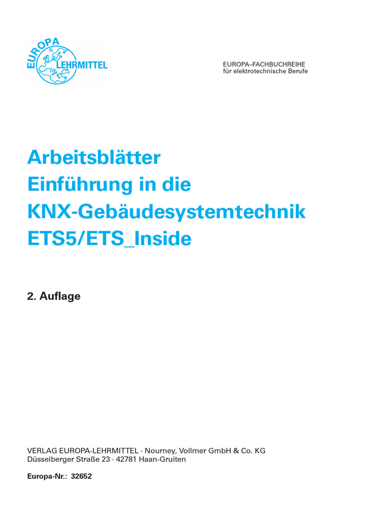 KNX-Gebäudesystemtechnik ETS5/ETS Inside | PDF