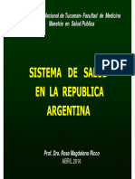 Sistema de Salud Argentino .