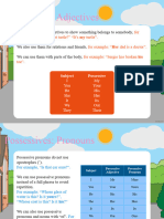 Possessives 