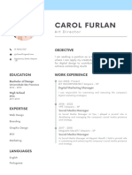 Minimalist CV Carol