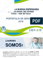 Portafolio de Servicios - 2018