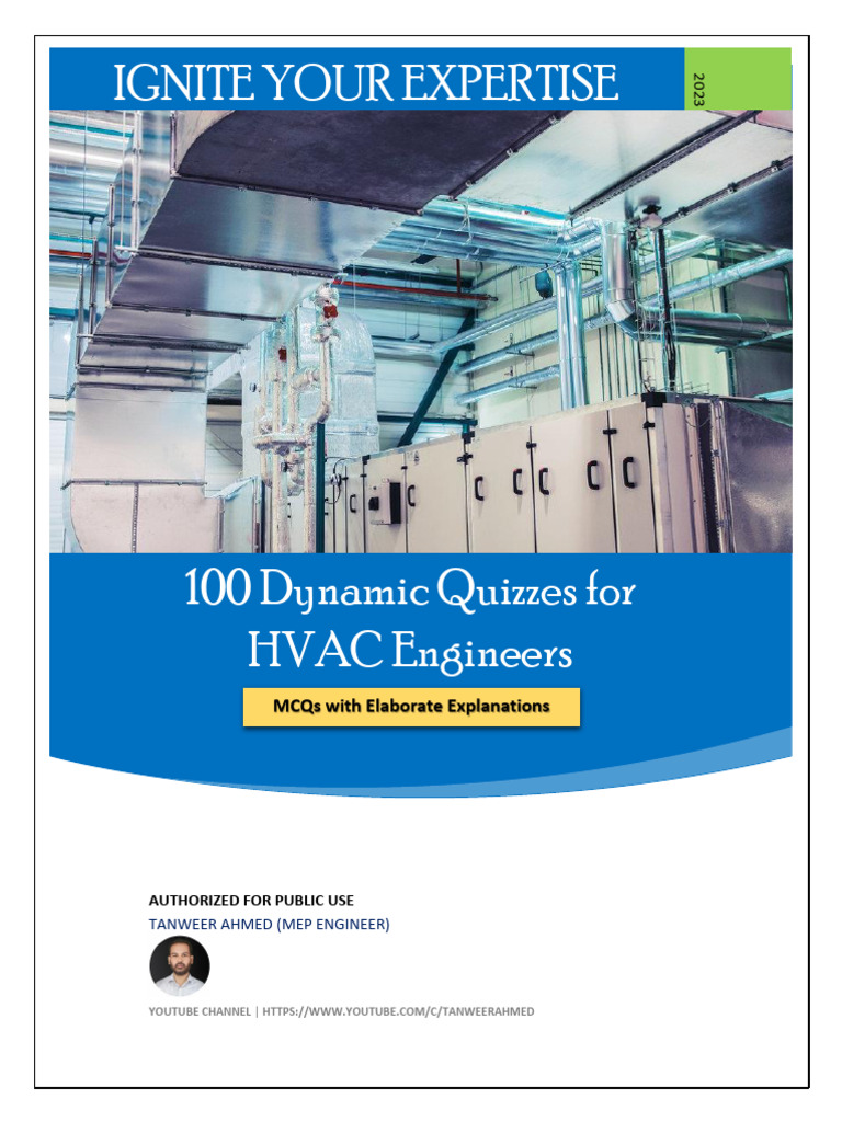 100 Dynamic Quizzes For HVAC Engineers PDF Air Conditioning Duct (Flow)