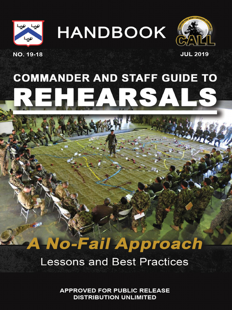 Commander’s Guide to Effective Rehearsals | PDF | Staff (Military ...