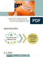 Antitusígenos - Antialérgicos - Auxiliar de Farmacia - Dra. Adriana Vera Carranza - Ceforpro