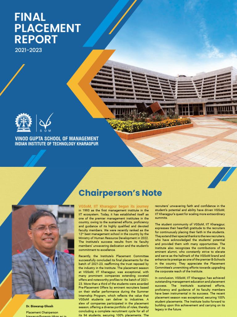 Vgsom Final Placement Report 2021 23 Pdf