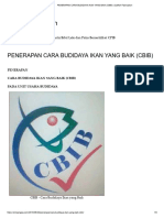 Penerapan Cara Budidaya Ikan Yang Baik (Cbib) - Catfish Fabrication