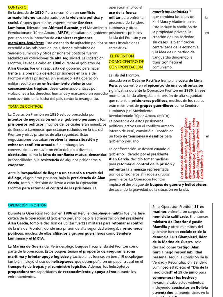 Isla Fronton | PDF | Perú | Prisión