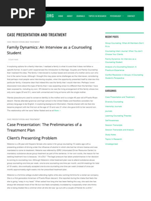 Case Presentation and Treatment Archives