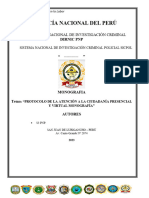 Protocolo de La Atención A La Ciudadanía Presencial y Virtual Monografia