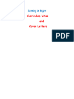 CV Cover Letter Booklet IGC