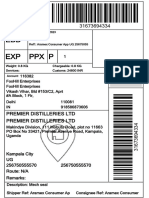 Aramex Shipping Label