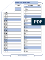 Calendario Planificador 2023 2024