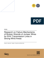 Research On Failure Mechanisms of Broken Strands of Jumper Wires For EHV Transmission Lines in Strong-Wind Areas