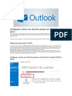 Configurar Correo Con Dominio Propio en Outlook 2013
