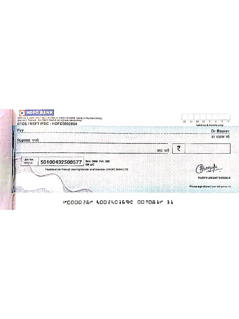 Blank Check | PDF