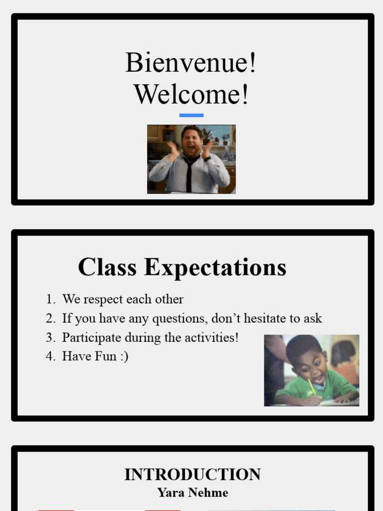 BIENVENUE IN ENGLISH visual data 3