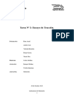 Tarea 2 Materiales - Ensayo de Tracción