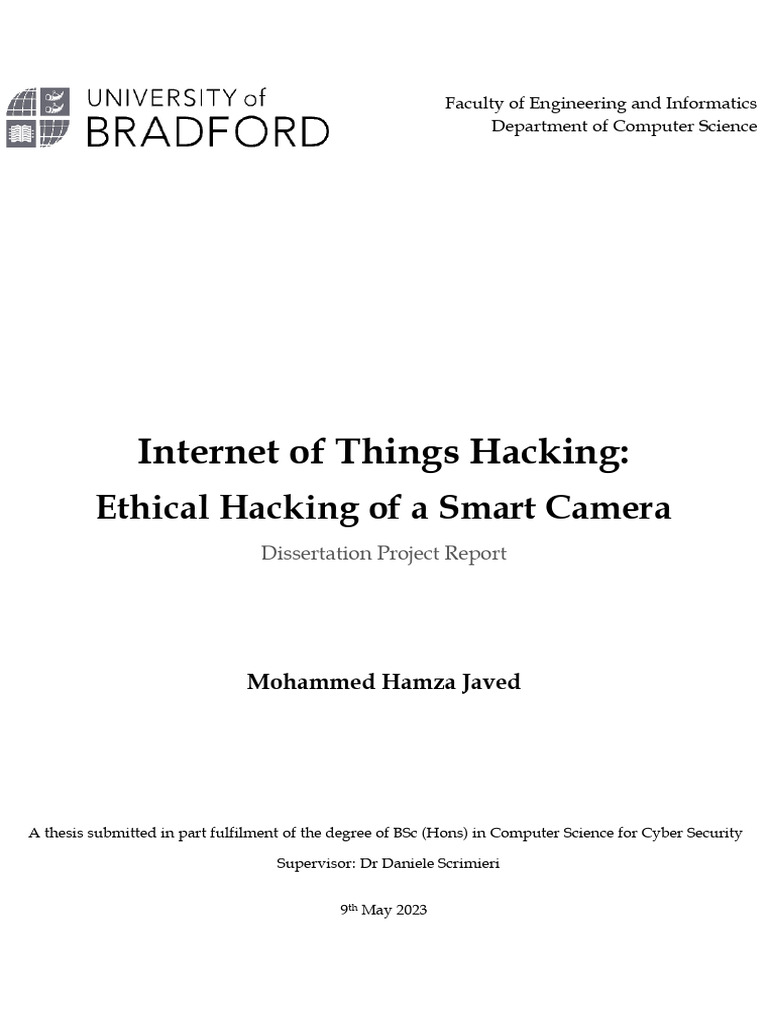 Internet of Things Hacking Ethical Hacking of A SM | PDF | Transport ...